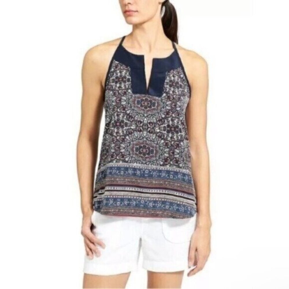 Athleta Medallion Dunes Boho Tassel Halter Tank Top - Picture 2 of 13